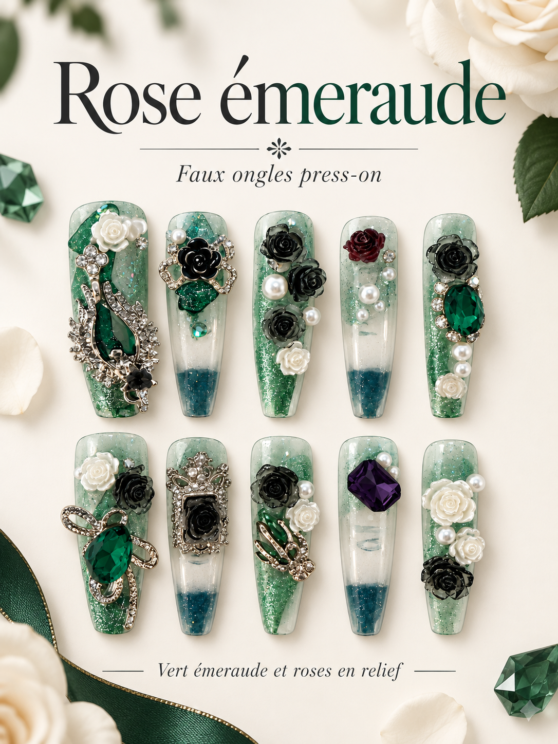 Rose émeraude — 祖母绿玫瑰: Détails 01_款式介绍