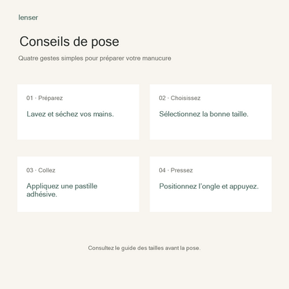 Conseils de pose lenser