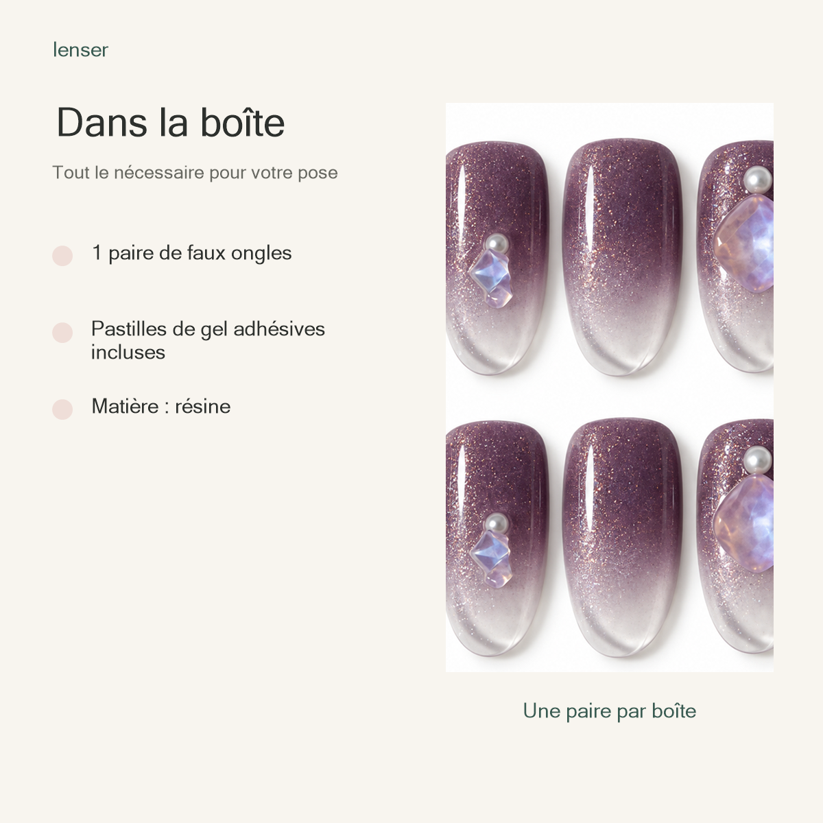 Brume Améthyste — contenu de la boîte