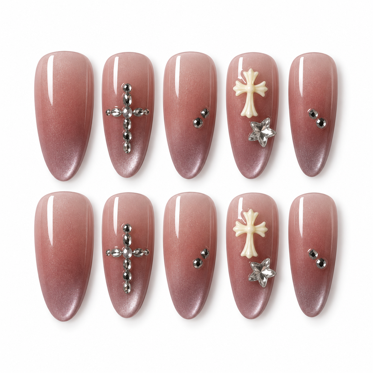 Étoile Sacrée — faux ongles lenser sur fond blanc