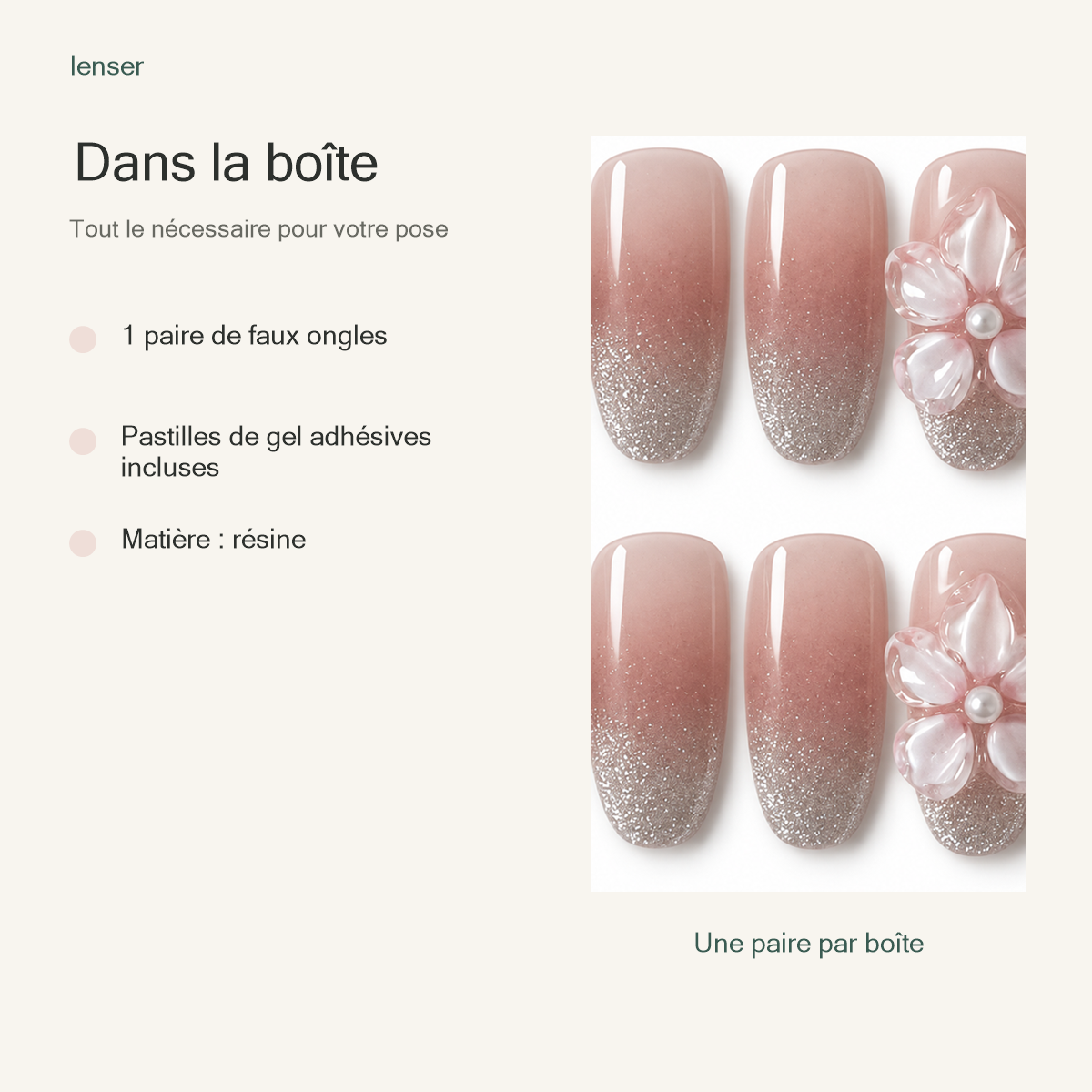 Fleur d’Argent — contenu de la boîte