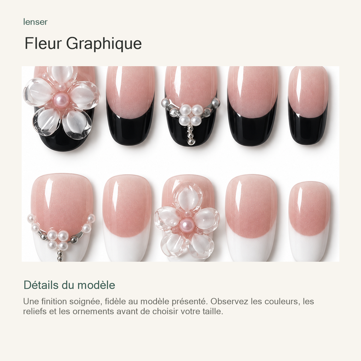 Fleur Graphique — présentation des détails
