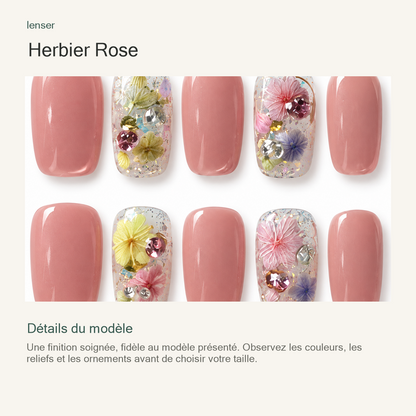 Herbier Rose — présentation des détails