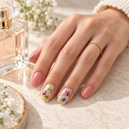 Herbier Rose — scène de vie à la coiffeuse