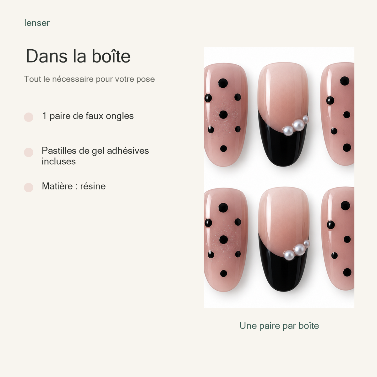 Minuit à Pois — contenu de la boîte