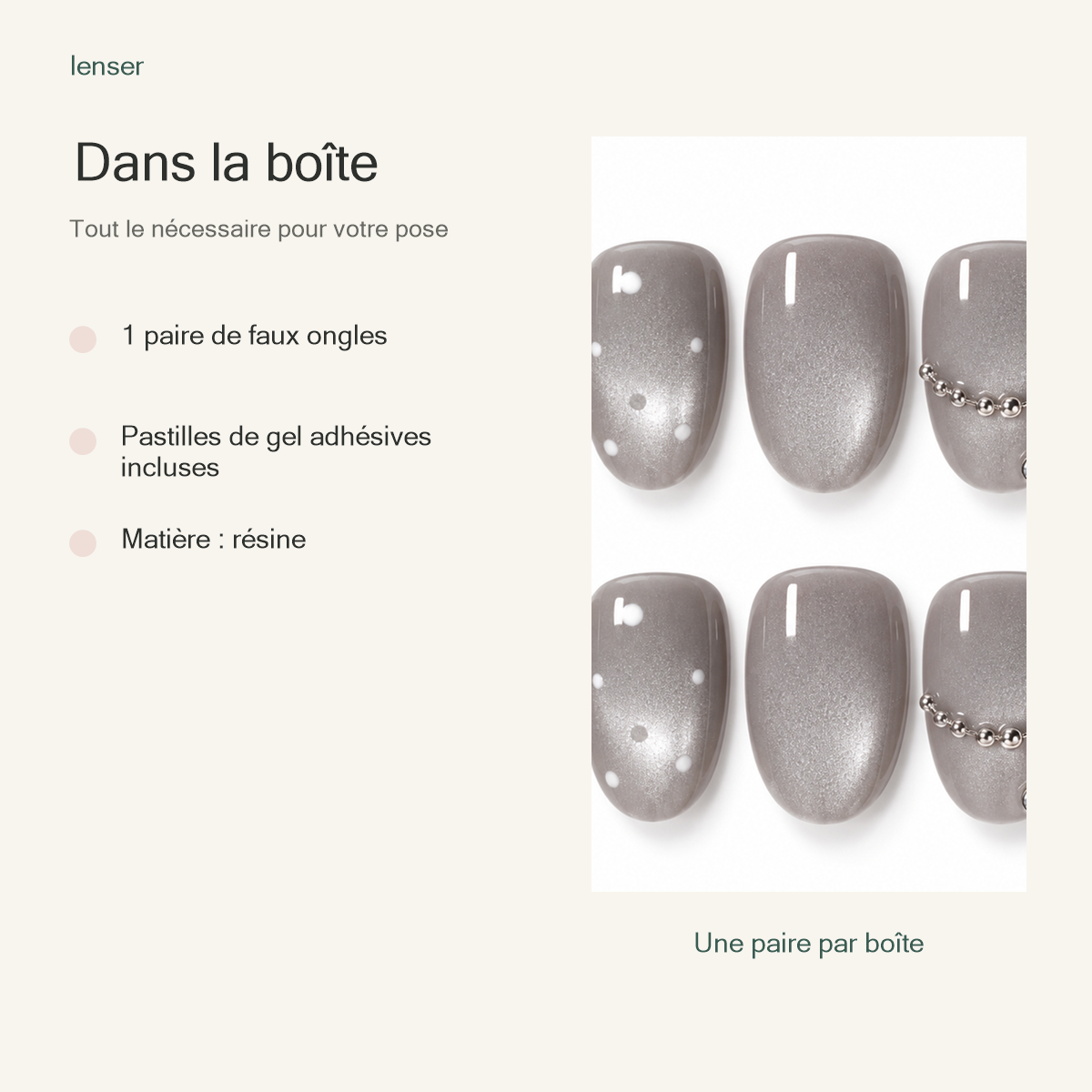 Pluie d’Argent — contenu de la boîte