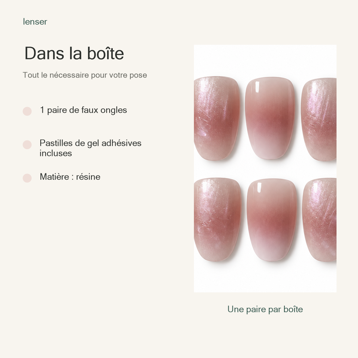 Voile de Rose — contenu de la boîte